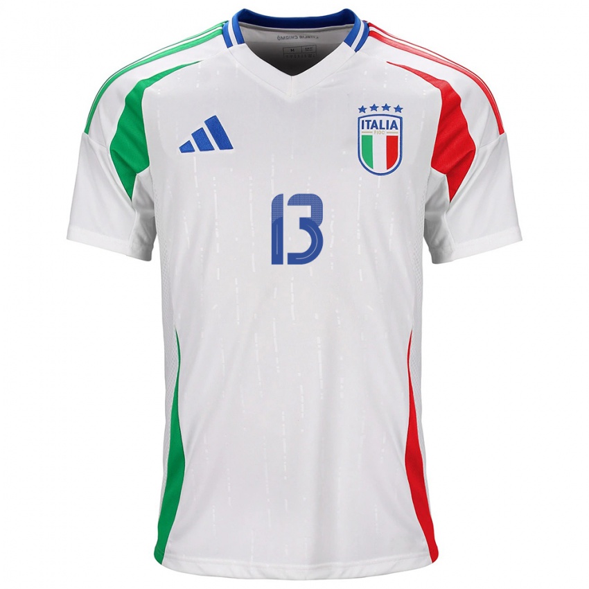 Niño Camiseta Italia Christian Corradi #13 Blanco 2ª Equipación 24-26 La Camisa Argentina