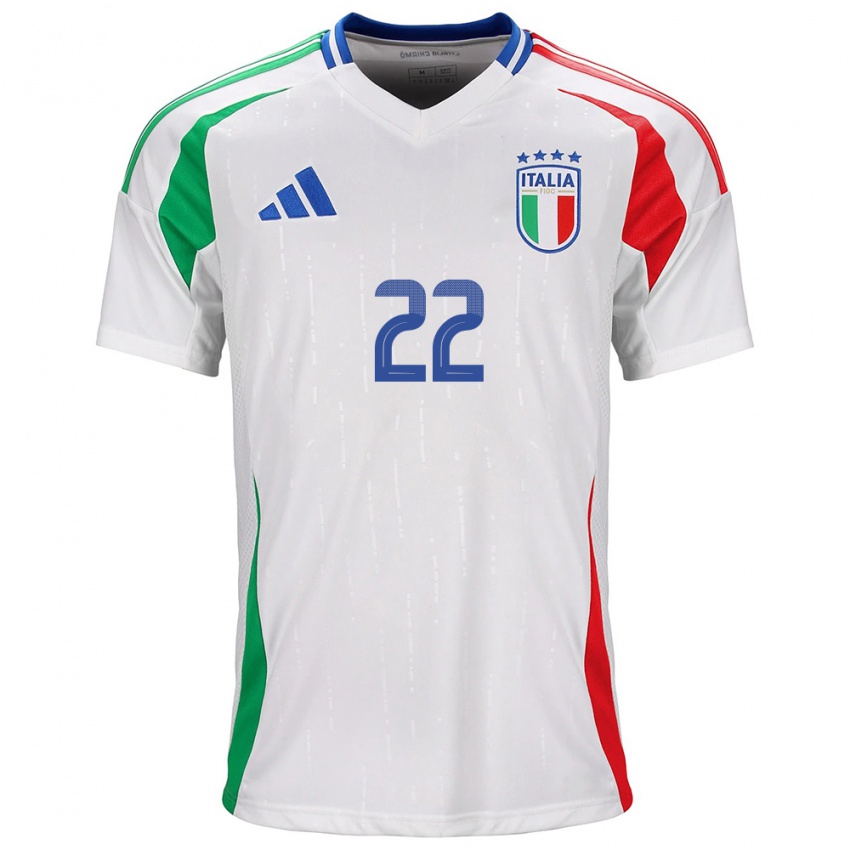 Niño Camiseta Italia Stephan El Shaarawy #22 Blanco 2ª Equipación 24-26 La Camisa Argentina