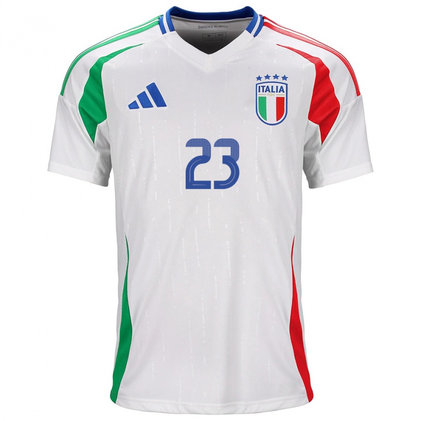 Niño Camiseta Italia Cecilia Salvai #23 Blanco 2ª Equipación 24-26 La Camisa Argentina