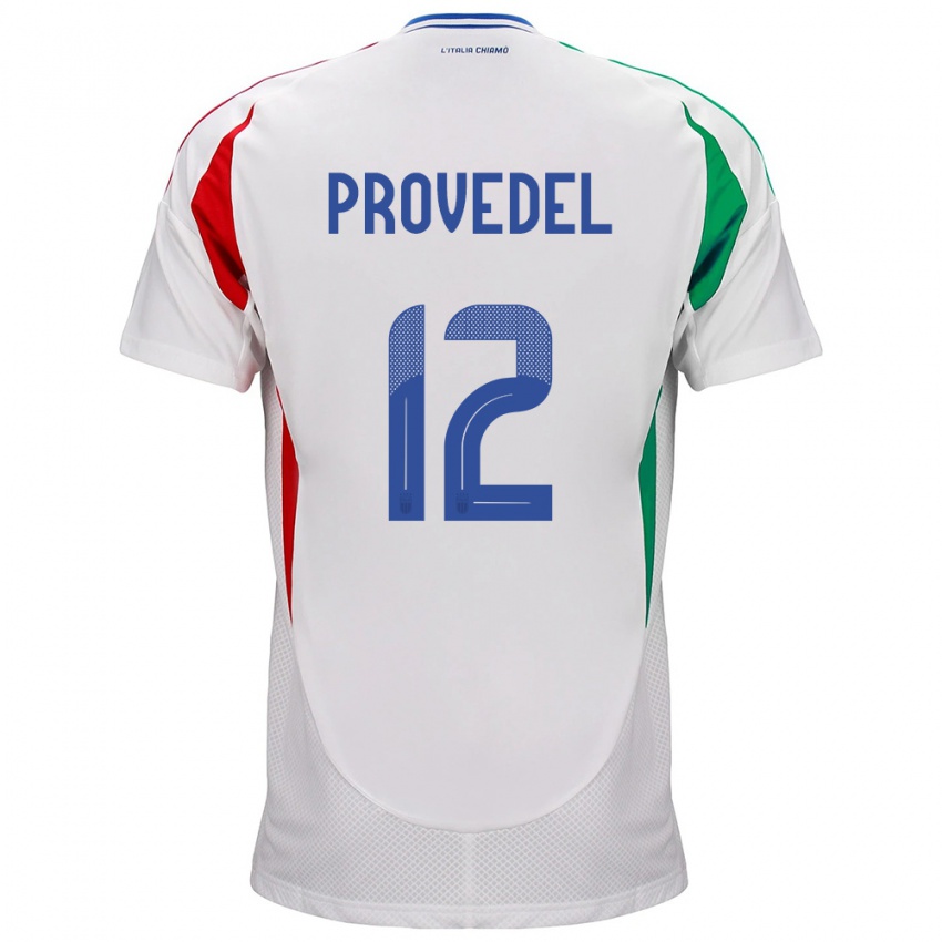 Niño Camiseta Italia Ivan Provedel #12 Blanco 2ª Equipación 24-26 La Camisa Argentina