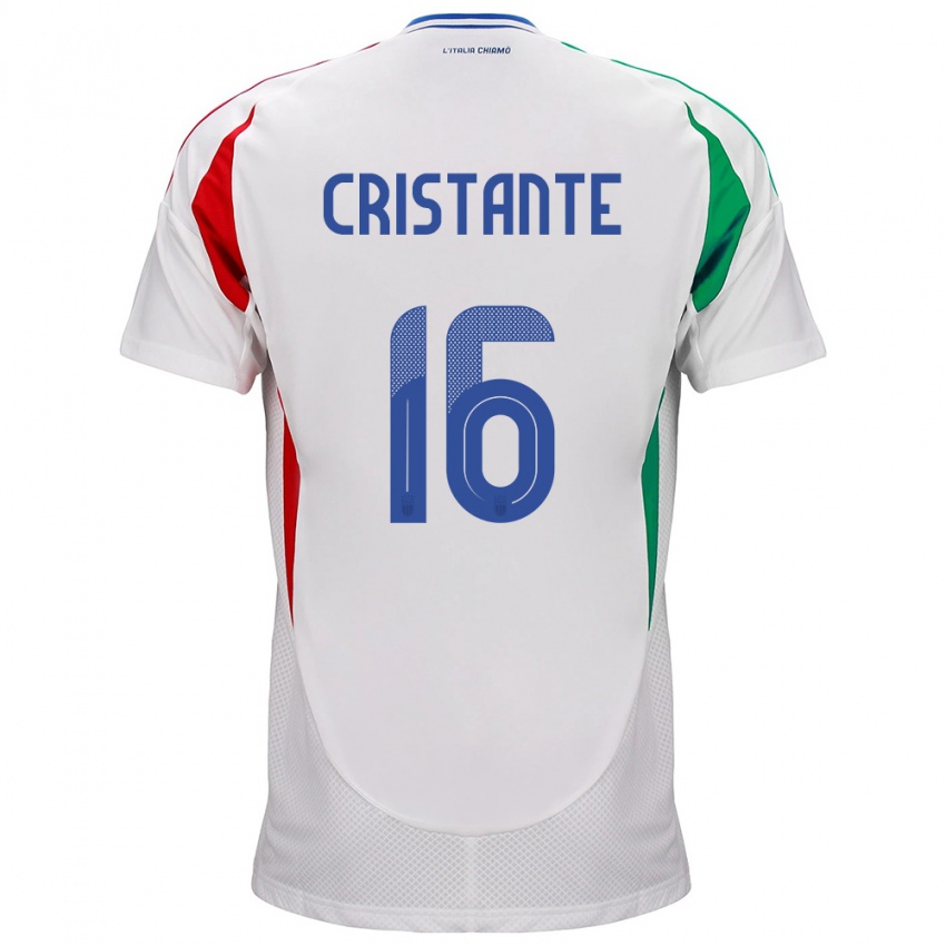 Niño Camiseta Italia Bryan Cristante #16 Blanco 2ª Equipación 24-26 La Camisa Argentina