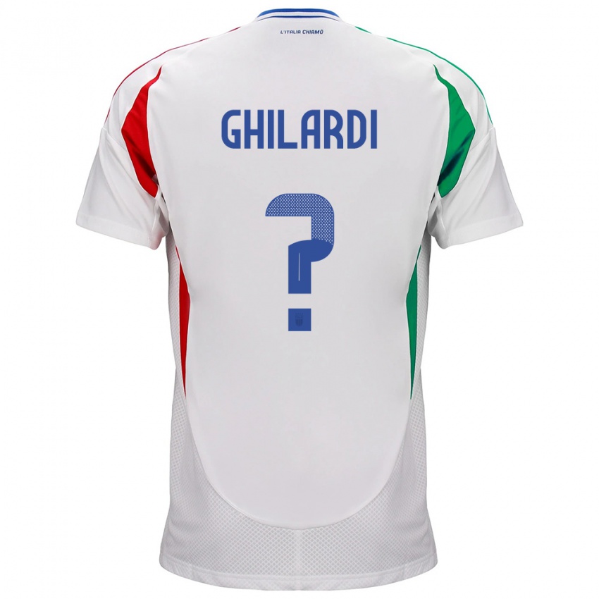 Niño Camiseta Italia Daniele Ghilardi #0 Blanco 2ª Equipación 24-26 La Camisa Argentina