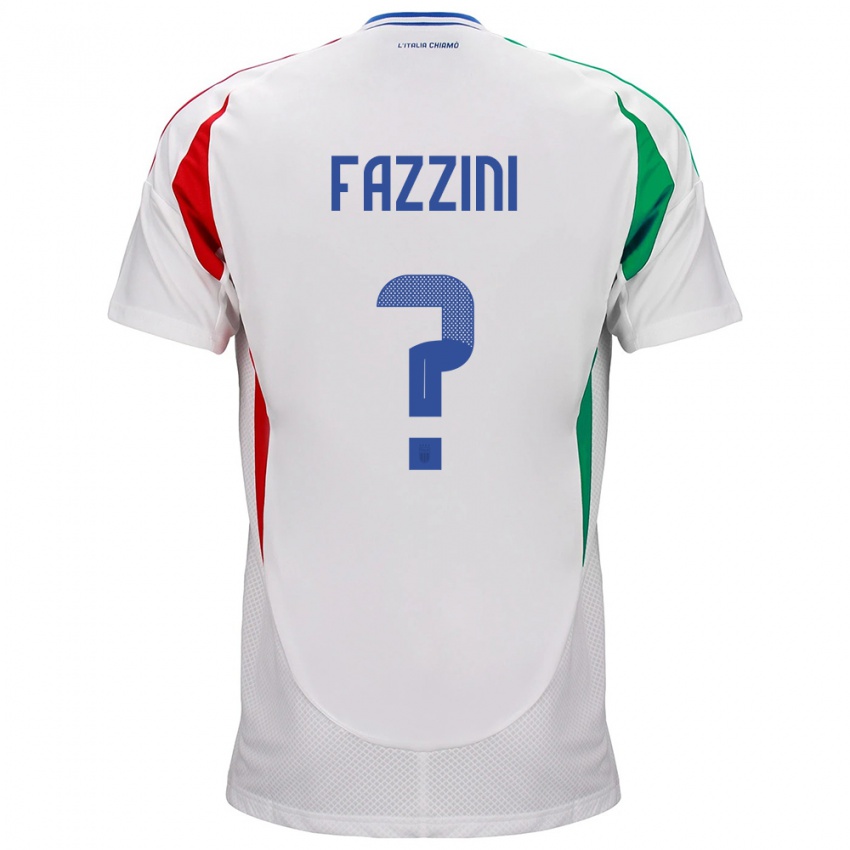 Niño Camiseta Italia Jacopo Fazzini #0 Blanco 2ª Equipación 24-26 La Camisa Argentina