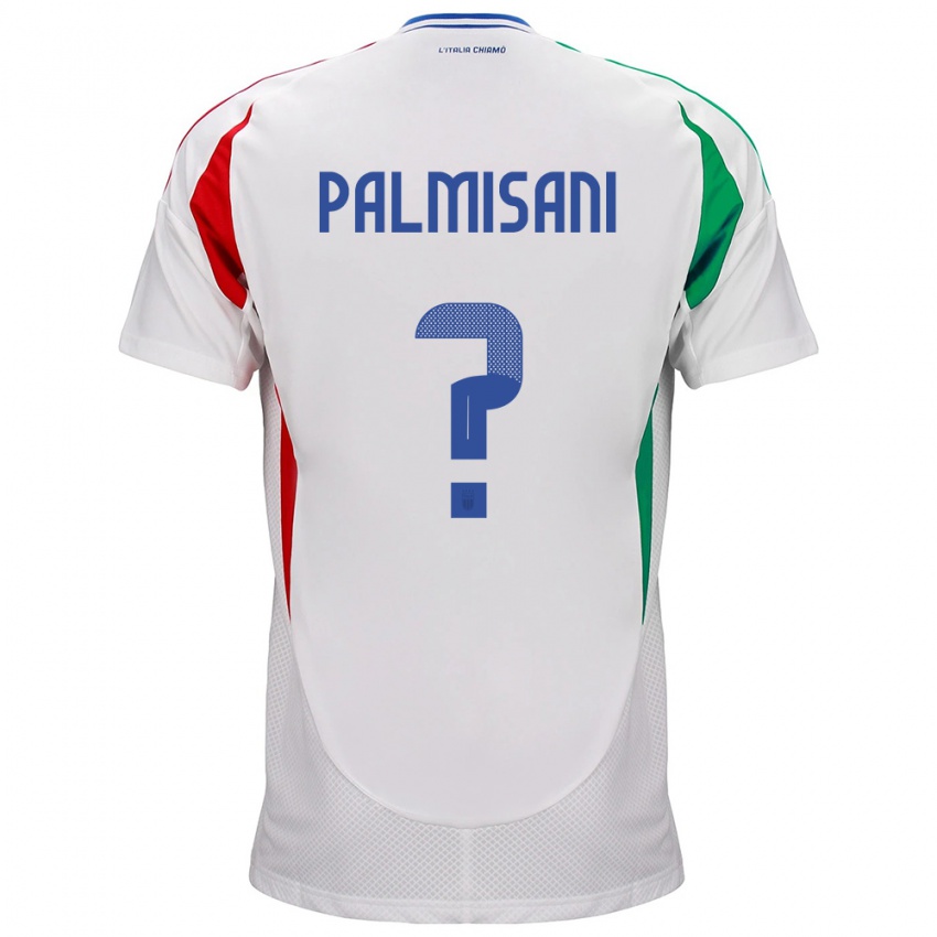 Niño Camiseta Italia Lorenzo Palmisani #0 Blanco 2ª Equipación 24-26 La Camisa Argentina