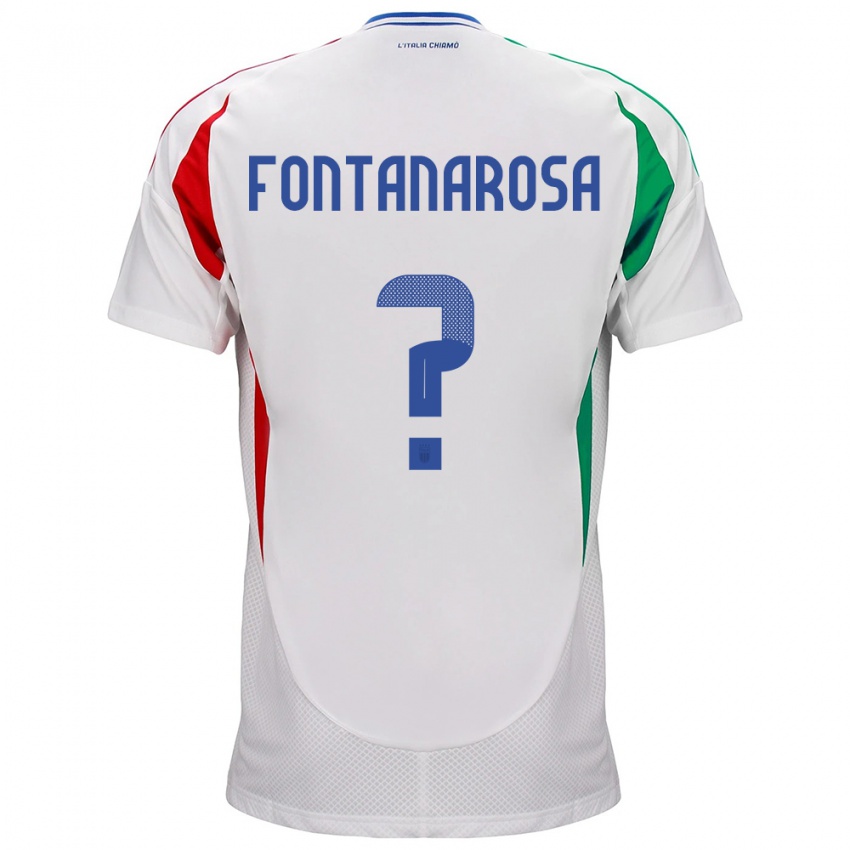 Niño Camiseta Italia Alessandro Fontanarosa #0 Blanco 2ª Equipación 24-26 La Camisa Argentina