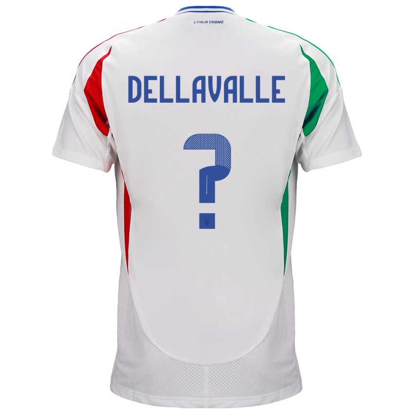 Niño Camiseta Italia Alessandro Dellavalle #0 Blanco 2ª Equipación 24-26 La Camisa Argentina