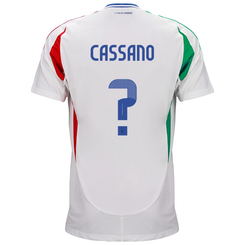 Niño Camiseta Italia Claudio Cassano #0 Blanco 2ª Equipación 24-26 La Camisa Argentina