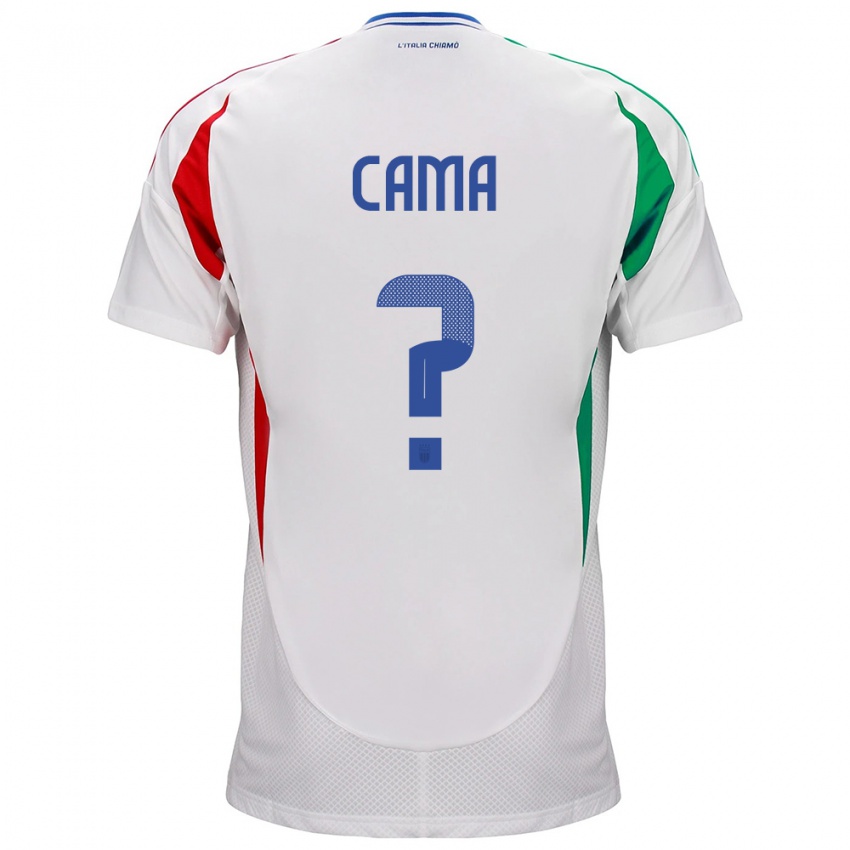 Niño Camiseta Italia Cristian Cama #0 Blanco 2ª Equipación 24-26 La Camisa Argentina