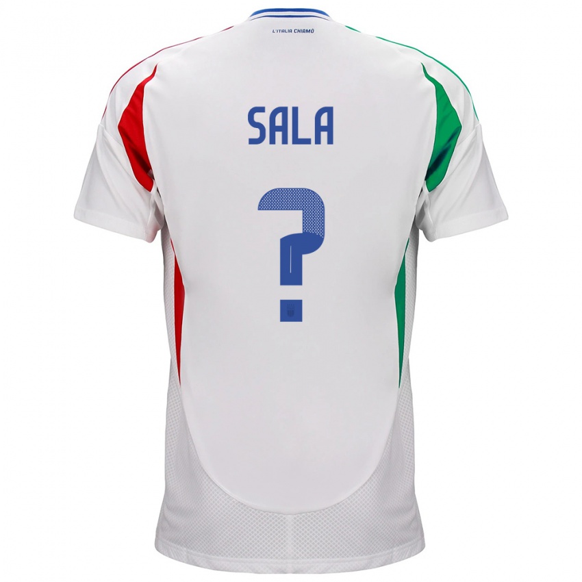 Niño Camiseta Italia Emanuele Sala #0 Blanco 2ª Equipación 24-26 La Camisa Argentina