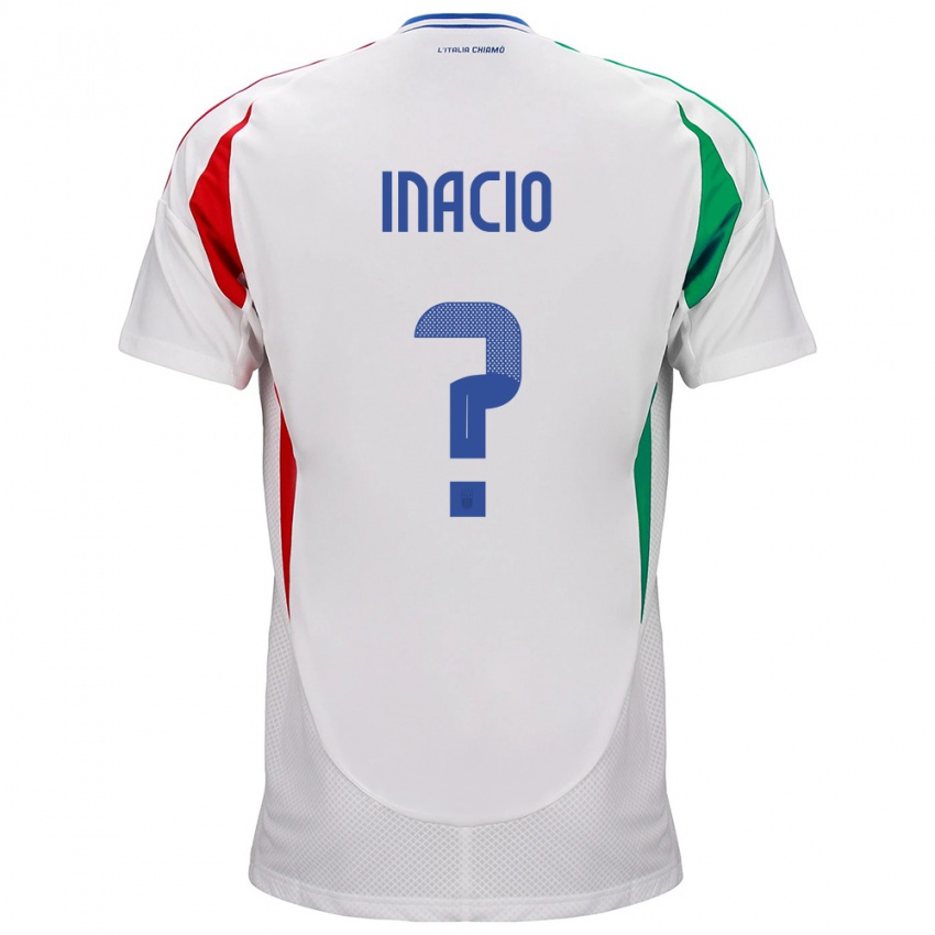 Niño Camiseta Italia Samuele Inacio #0 Blanco 2ª Equipación 24-26 La Camisa Argentina