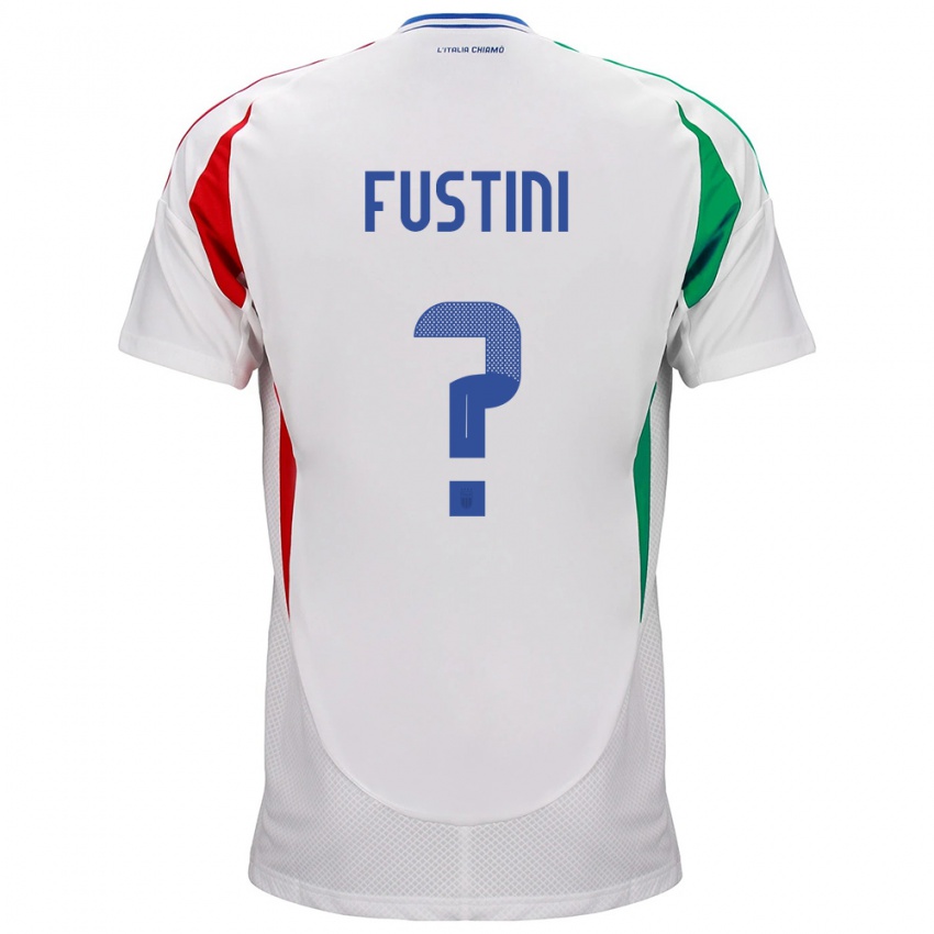 Niño Camiseta Italia Kevin Fustini #0 Blanco 2ª Equipación 24-26 La Camisa Argentina