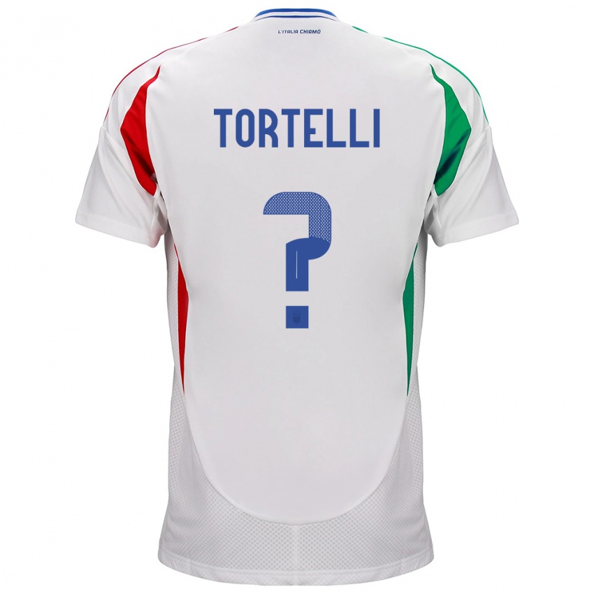 Niño Camiseta Italia Alice Tortelli #0 Blanco 2ª Equipación 24-26 La Camisa Argentina