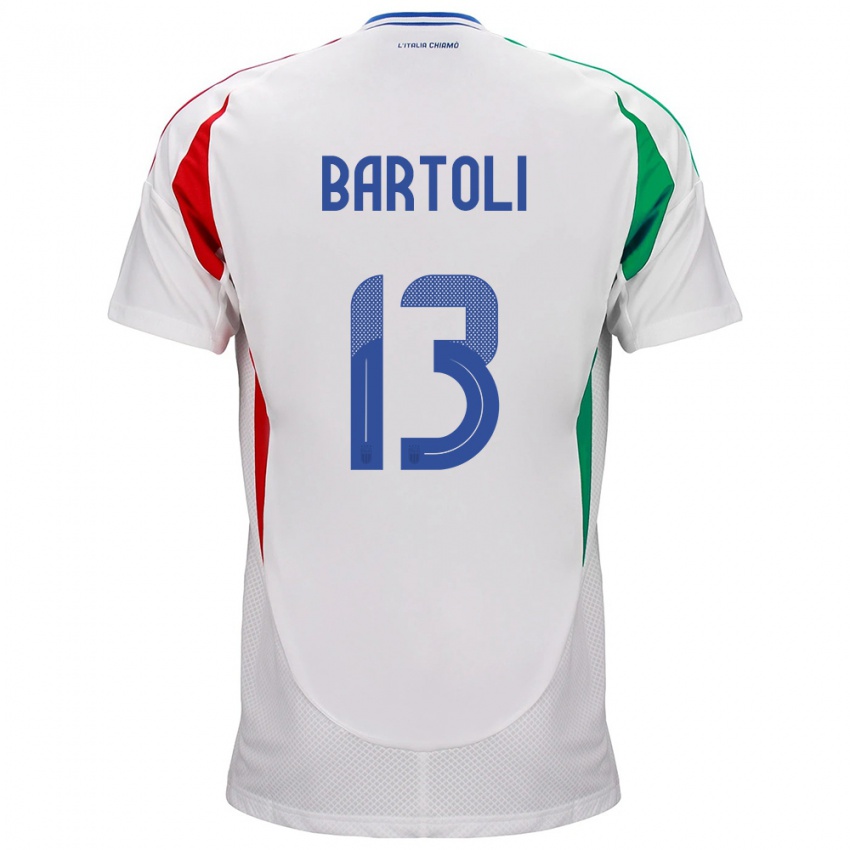 Niño Camiseta Italia Elisa Bartoli #13 Blanco 2ª Equipación 24-26 La Camisa Argentina