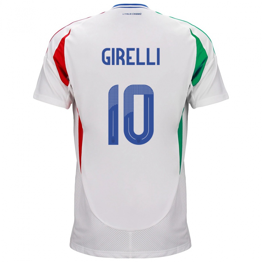 Niño Camiseta Italia Cristiana Girelli #10 Blanco 2ª Equipación 24-26 La Camisa Argentina