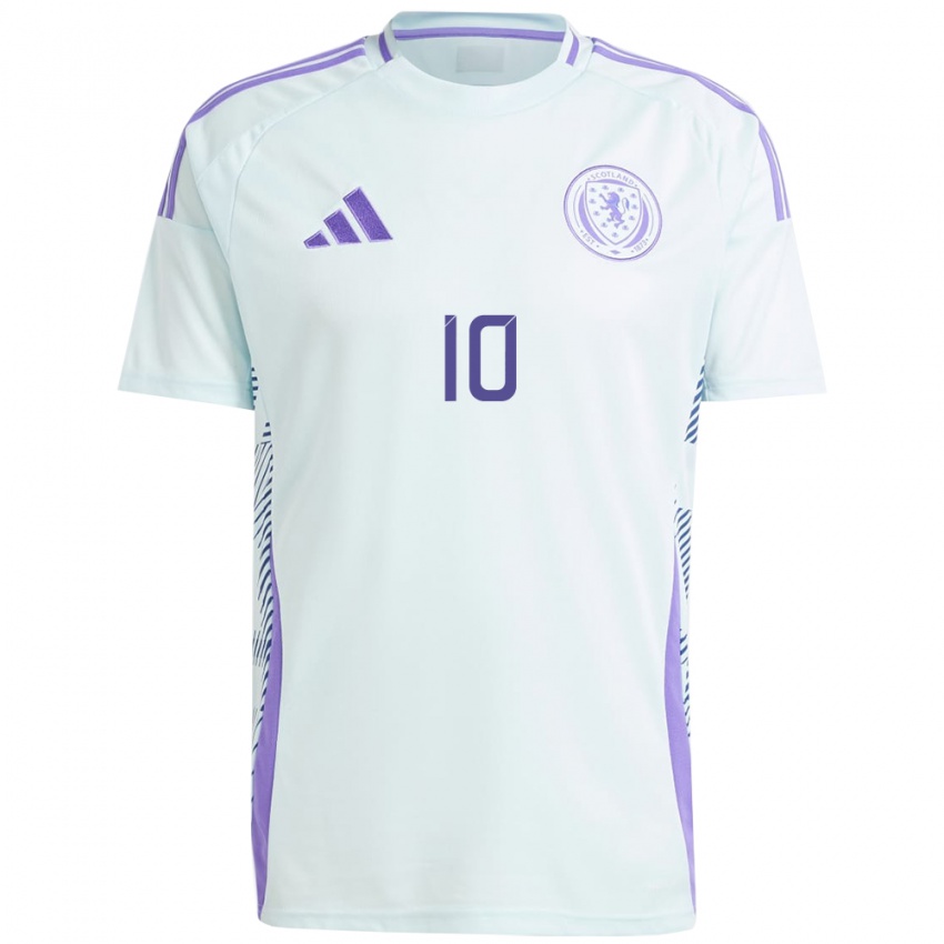 Niño Camiseta Escocia Sarah Ewens #10 Azul Menta Claro 2ª Equipación 24-26 La Camisa Argentina