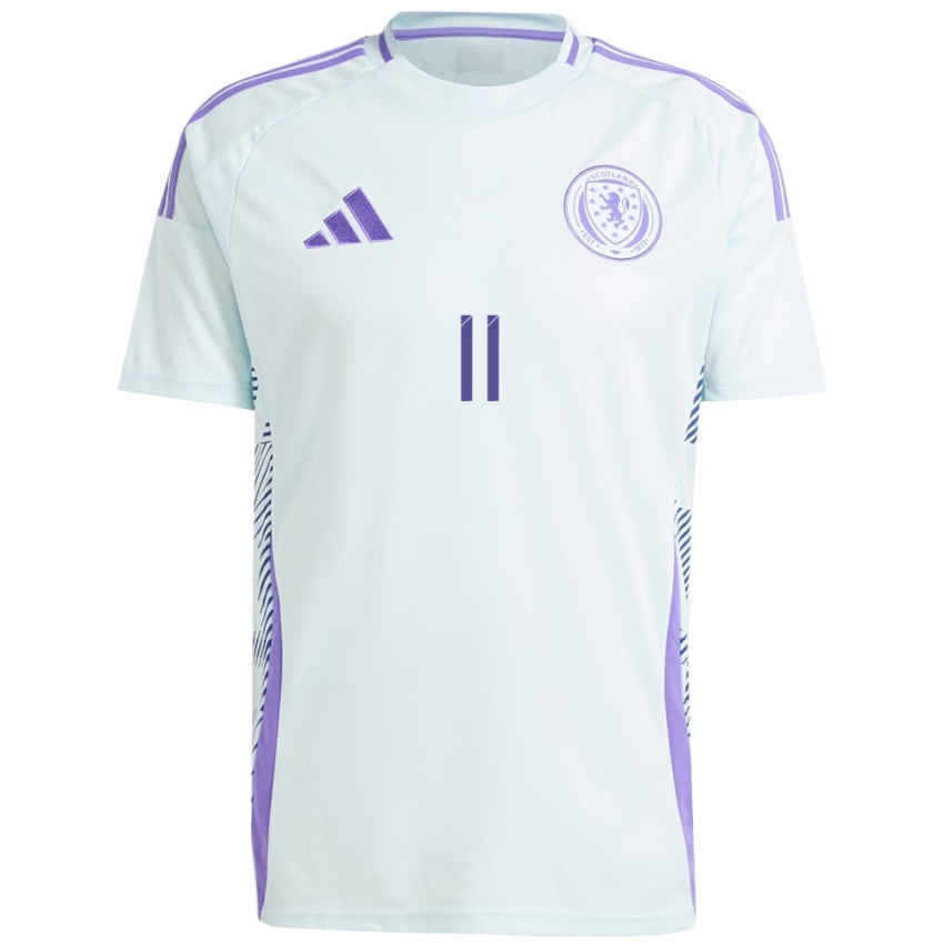 Niño Camiseta Escocia Ryan Christie #11 Azul Menta Claro 2ª Equipación 24-26 La Camisa Argentina