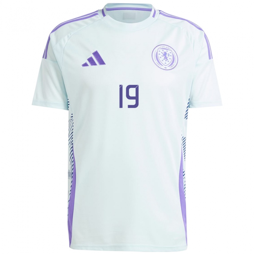 Niño Camiseta Escocia Rory Macleod #19 Azul Menta Claro 2ª Equipación 24-26 La Camisa Argentina