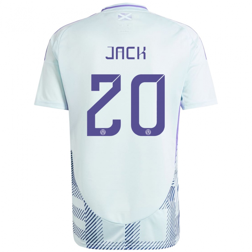 Niño Camiseta Escocia Ryan Jack #20 Azul Menta Claro 2ª Equipación 24-26 La Camisa Argentina