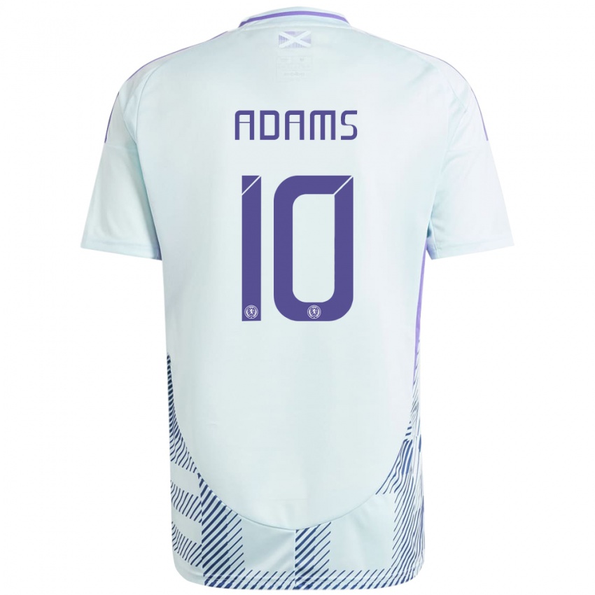 Niño Camiseta Escocia Ché Adams #10 Azul Menta Claro 2ª Equipación 24-26 La Camisa Argentina