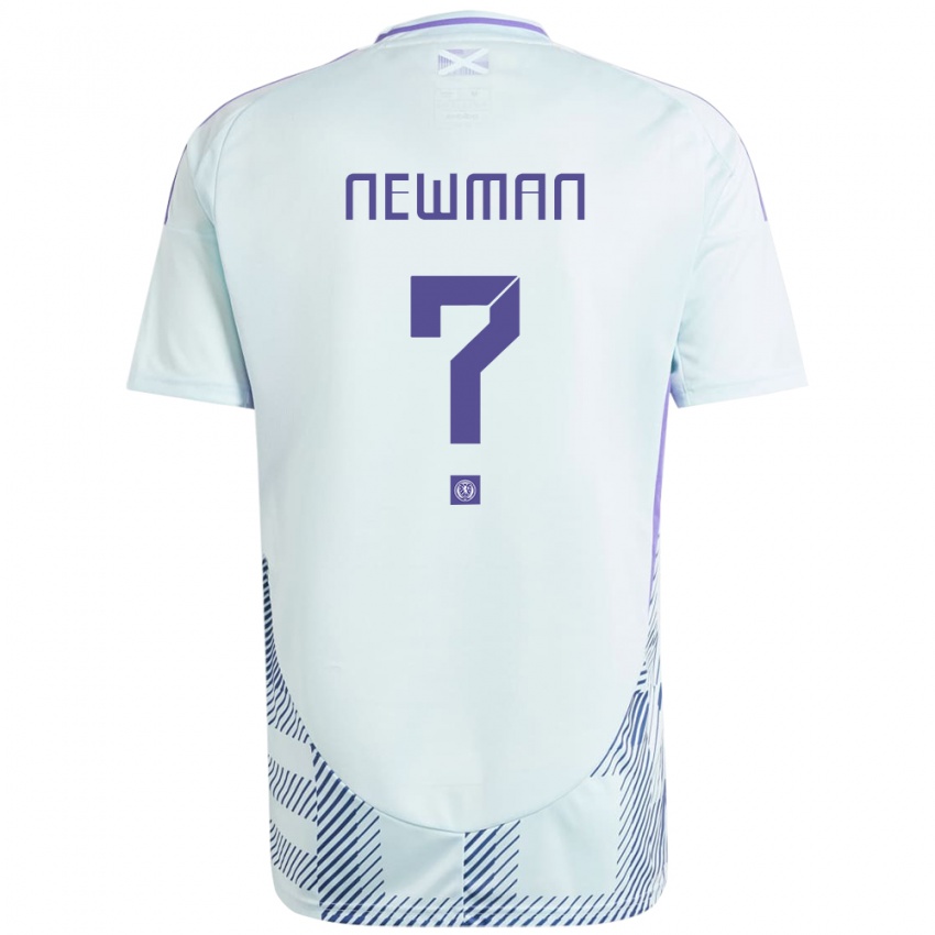 Niño Camiseta Escocia Jack Newman #0 Azul Menta Claro 2ª Equipación 24-26 La Camisa Argentina