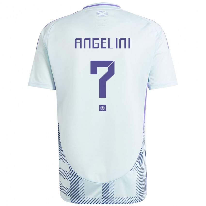 Niño Camiseta Escocia Vincent Angelini #0 Azul Menta Claro 2ª Equipación 24-26 La Camisa Argentina