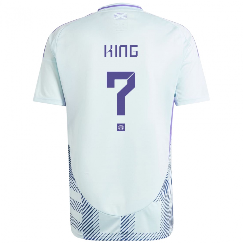 Niño Camiseta Escocia Leon King #0 Azul Menta Claro 2ª Equipación 24-26 La Camisa Argentina