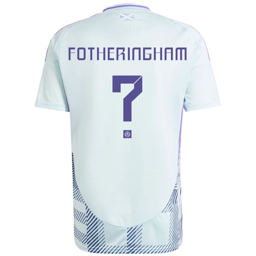 Niño Camiseta Escocia Kai Fotheringham #0 Azul Menta Claro 2ª Equipación 24-26 La Camisa Argentina