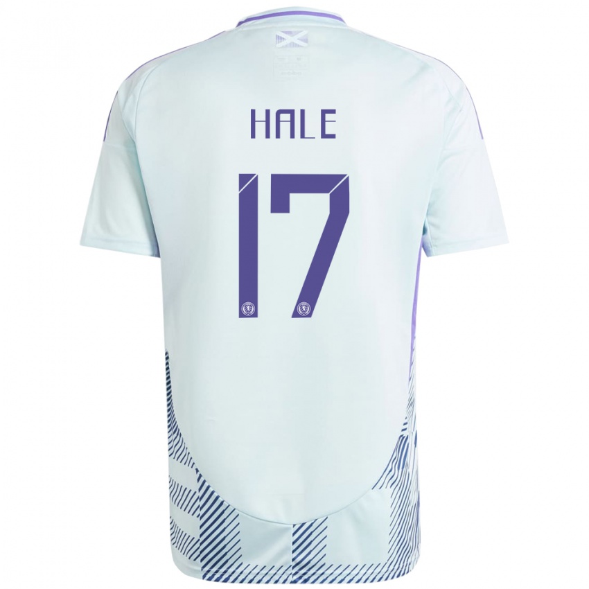 Niño Camiseta Escocia Finlay Hale #17 Azul Menta Claro 2ª Equipación 24-26 La Camisa Argentina