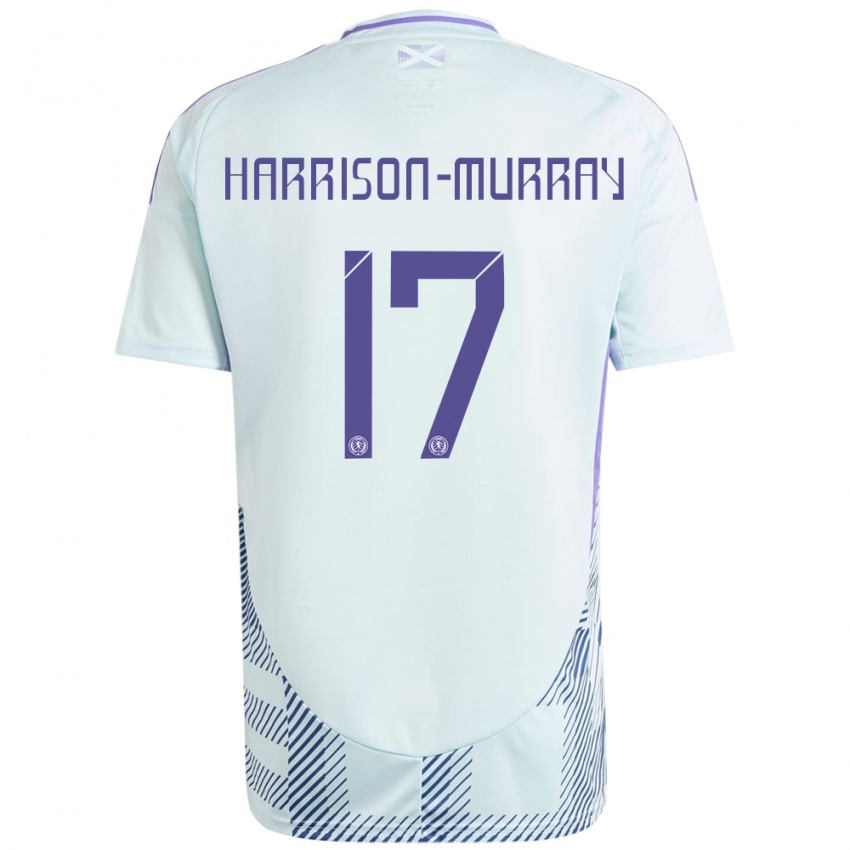 Niño Camiseta Escocia Christie Harrison-Murray #17 Azul Menta Claro 2ª Equipación 24-26 La Camisa Argentina