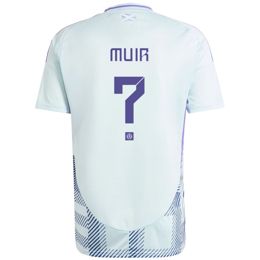 Niño Camiseta Escocia Amy Muir #0 Azul Menta Claro 2ª Equipación 24-26 La Camisa Argentina