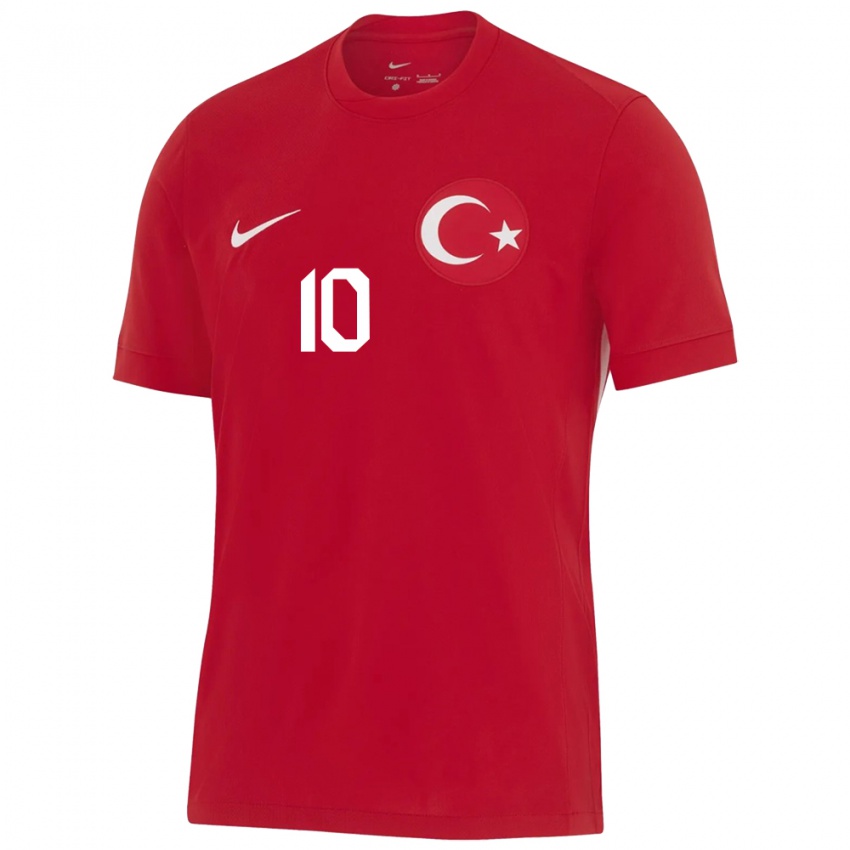 Niño Camiseta Turquía Emre Uzun #10 Rojo 2ª Equipación 24-26 La Camisa Argentina