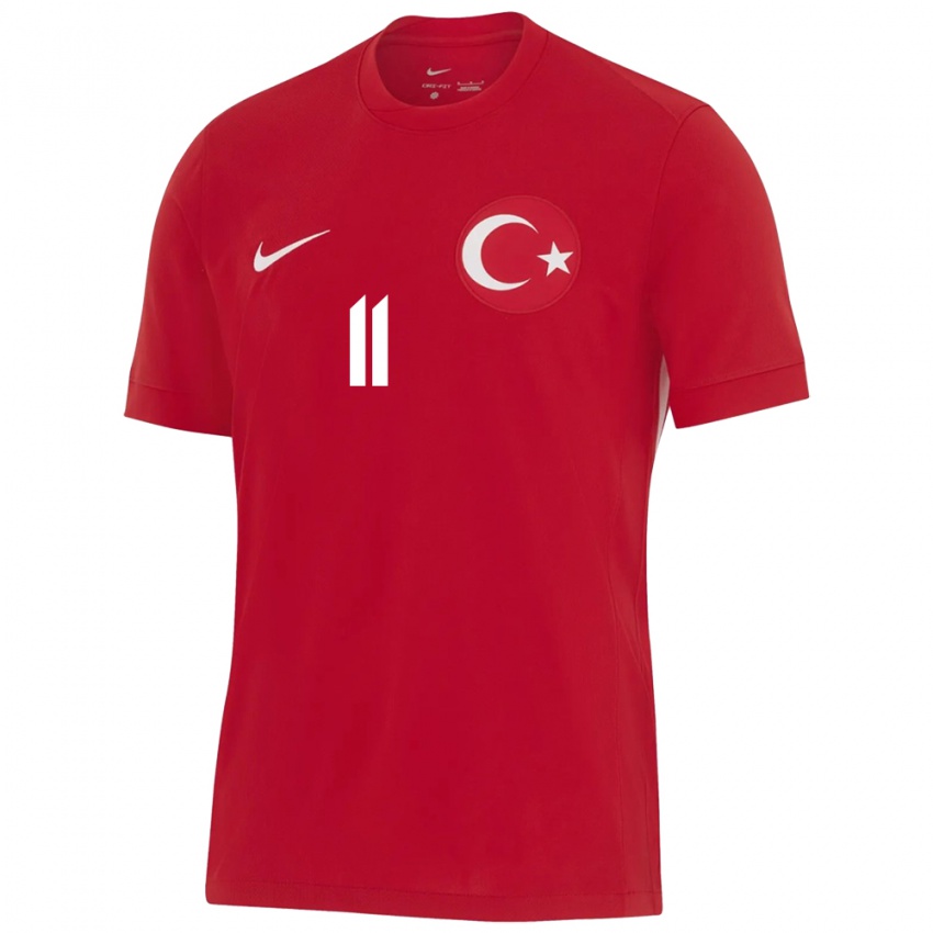 Niño Camiseta Turquía Yusuf Yazıcı #11 Rojo 2ª Equipación 24-26 La Camisa Argentina