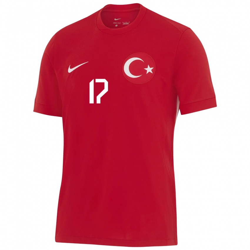 Niño Camiseta Turquía İlayda Civelek #17 Rojo 2ª Equipación 24-26 La Camisa Argentina