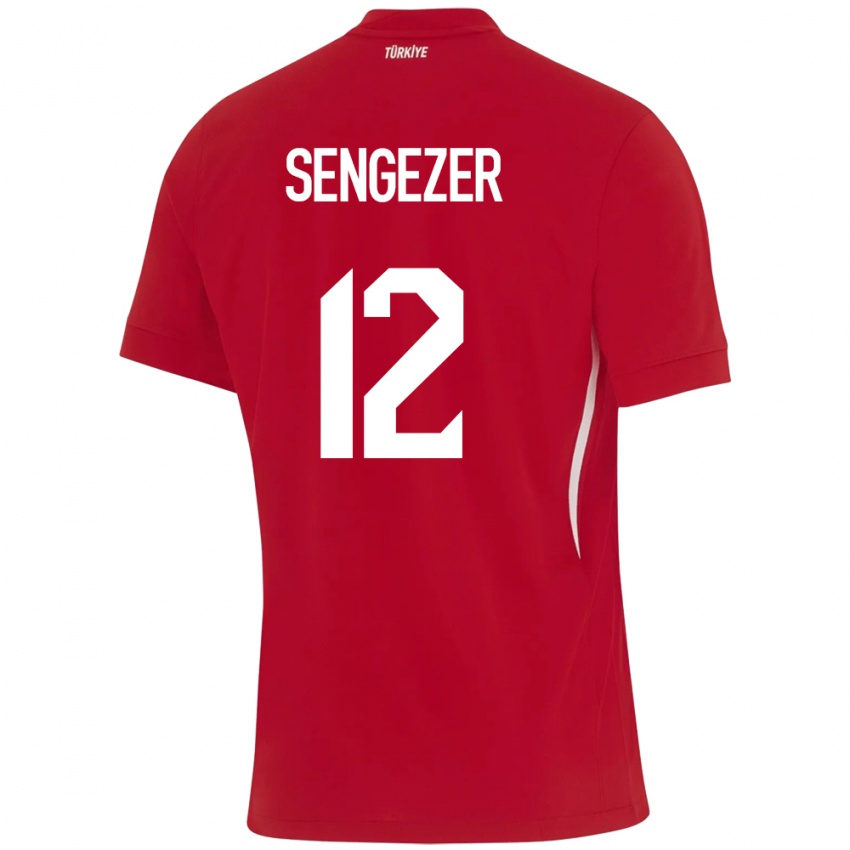 Niño Camiseta Turquía Muhammed Şengezer #12 Rojo 2ª Equipación 24-26 La Camisa Argentina