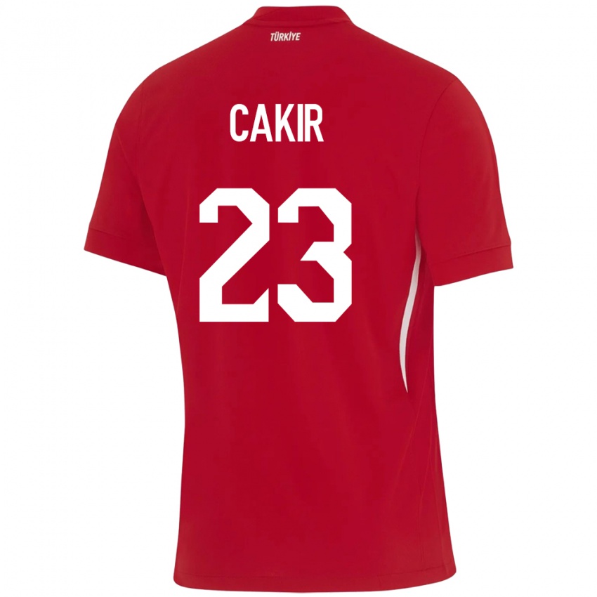 Niño Camiseta Turquía Uğurcan Çakır #23 Rojo 2ª Equipación 24-26 La Camisa Argentina