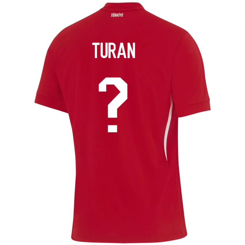 Niño Camiseta Turquía Hasan Turan #0 Rojo 2ª Equipación 24-26 La Camisa Argentina