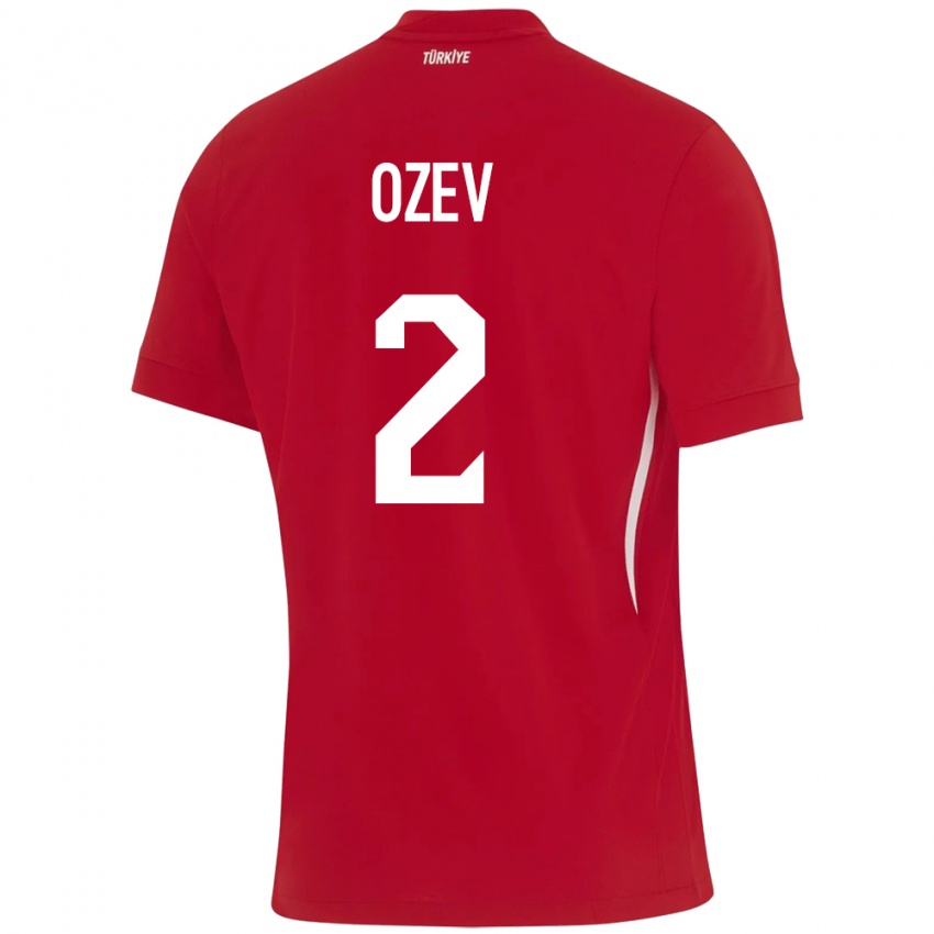 Niño Camiseta Turquía Ümran Özev #2 Rojo 2ª Equipación 24-26 La Camisa Argentina