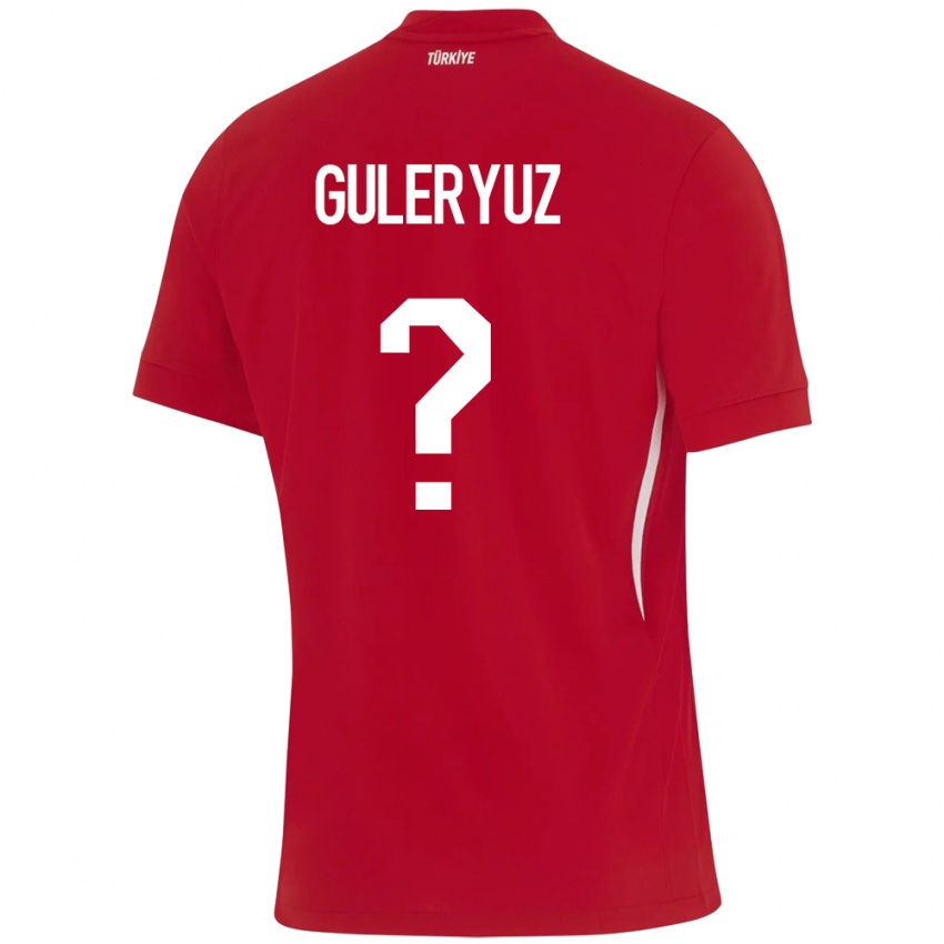 Niño Camiseta Turquía Göknur Güleryüz #0 Rojo 2ª Equipación 24-26 La Camisa Argentina