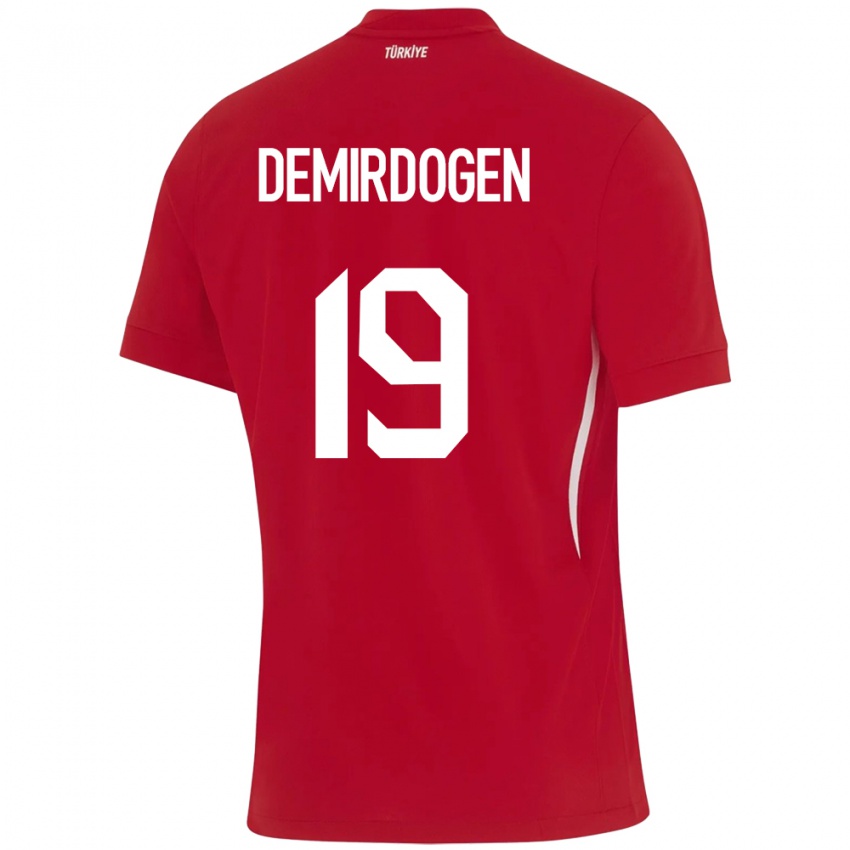 Niño Camiseta Turquía Neslihan Demirdögen #19 Rojo 2ª Equipación 24-26 La Camisa Argentina