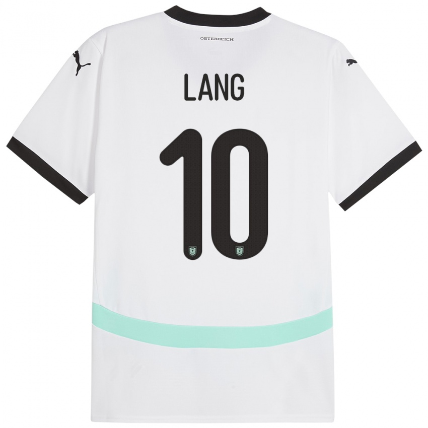 Niño Camiseta Austria Christoph Lang #10 Blanco 2ª Equipación 24-26 La Camisa Argentina