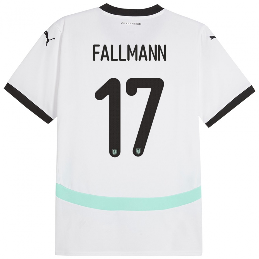 Niño Camiseta Austria Pascal Fallmann #17 Blanco 2ª Equipación 24-26 La Camisa Argentina