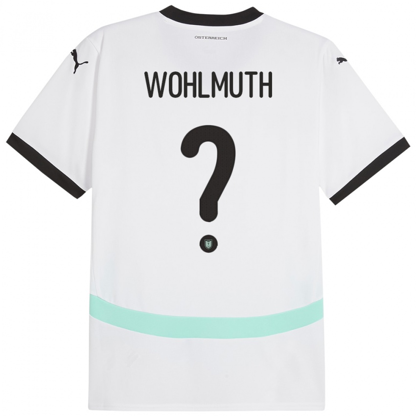 Niño Camiseta Austria Fabian Wohlmuth #0 Blanco 2ª Equipación 24-26 La Camisa Argentina