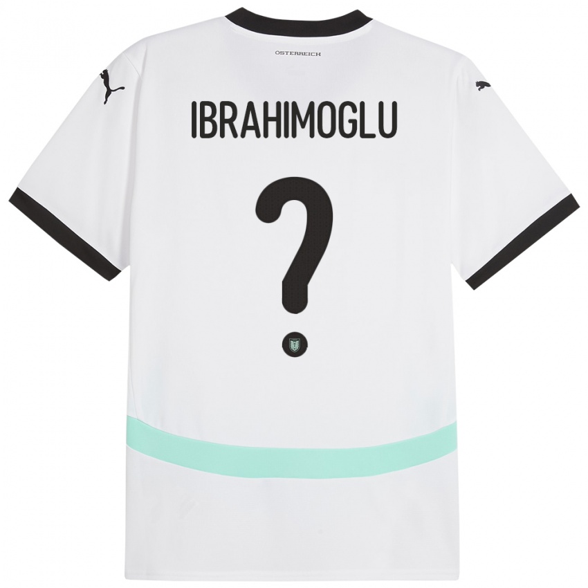 Niño Camiseta Austria Mücahit Ibrahimoglu #0 Blanco 2ª Equipación 24-26 La Camisa Argentina