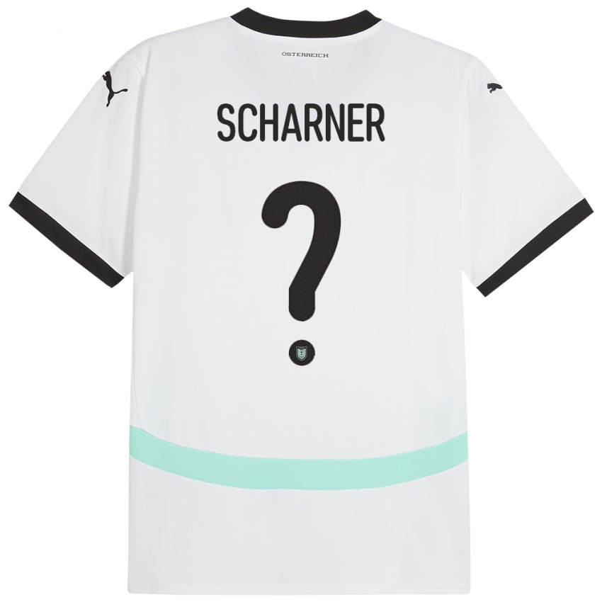 Niño Camiseta Austria Benedict Scharner #0 Blanco 2ª Equipación 24-26 La Camisa Argentina