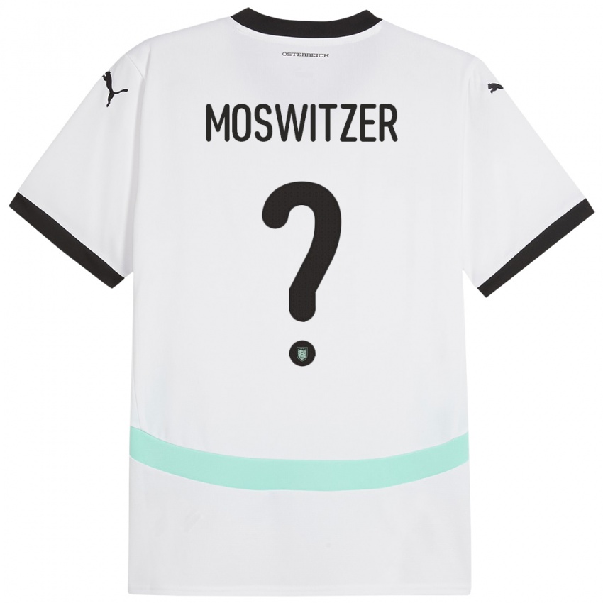 Niño Camiseta Austria Marcel Moswitzer #0 Blanco 2ª Equipación 24-26 La Camisa Argentina