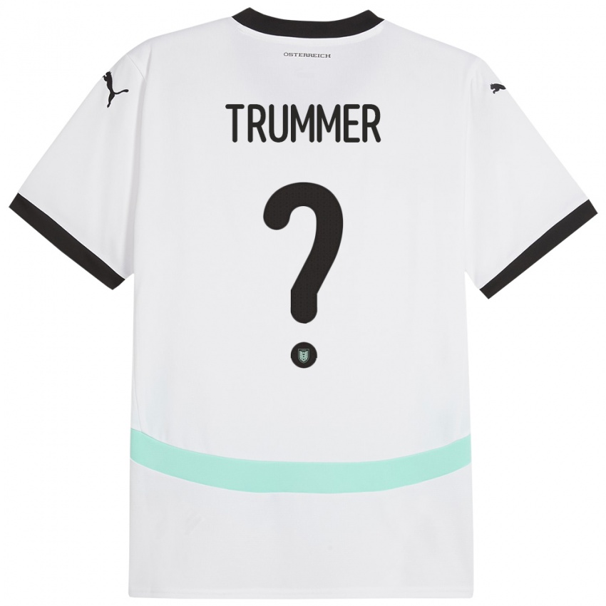 Niño Camiseta Austria Tim Trummer #0 Blanco 2ª Equipación 24-26 La Camisa Argentina