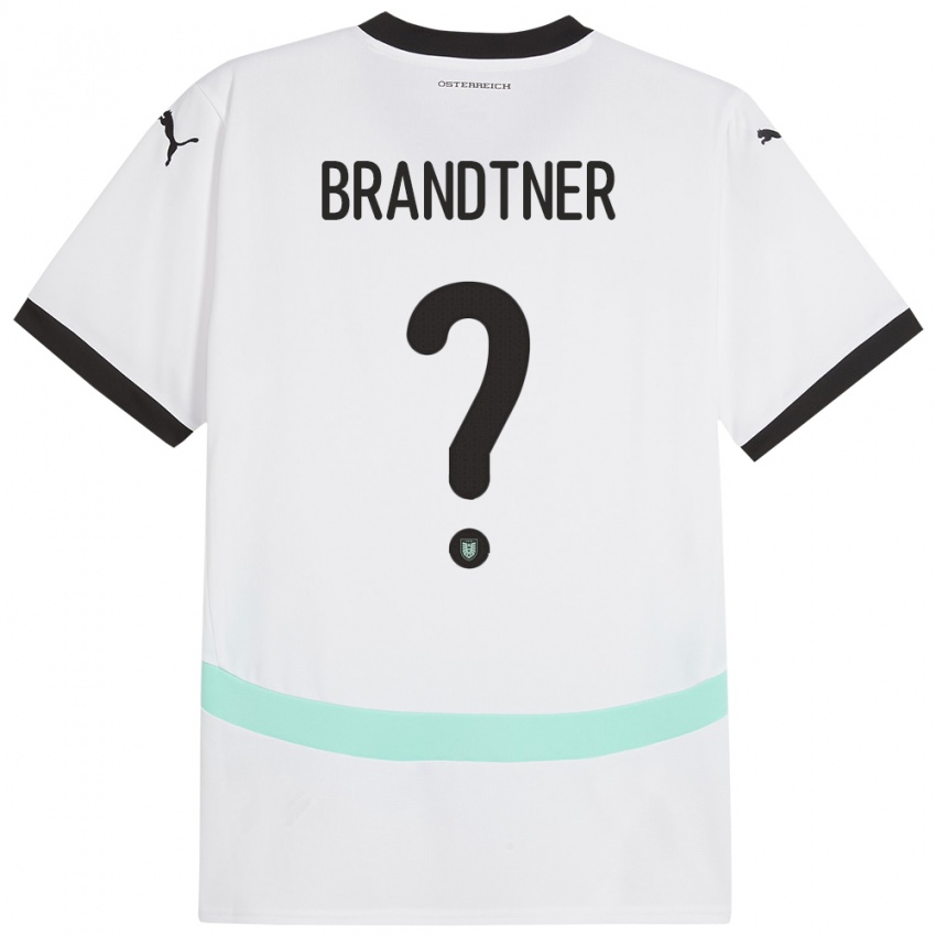 Niño Camiseta Austria Jakob Brandtner #0 Blanco 2ª Equipación 24-26 La Camisa Argentina