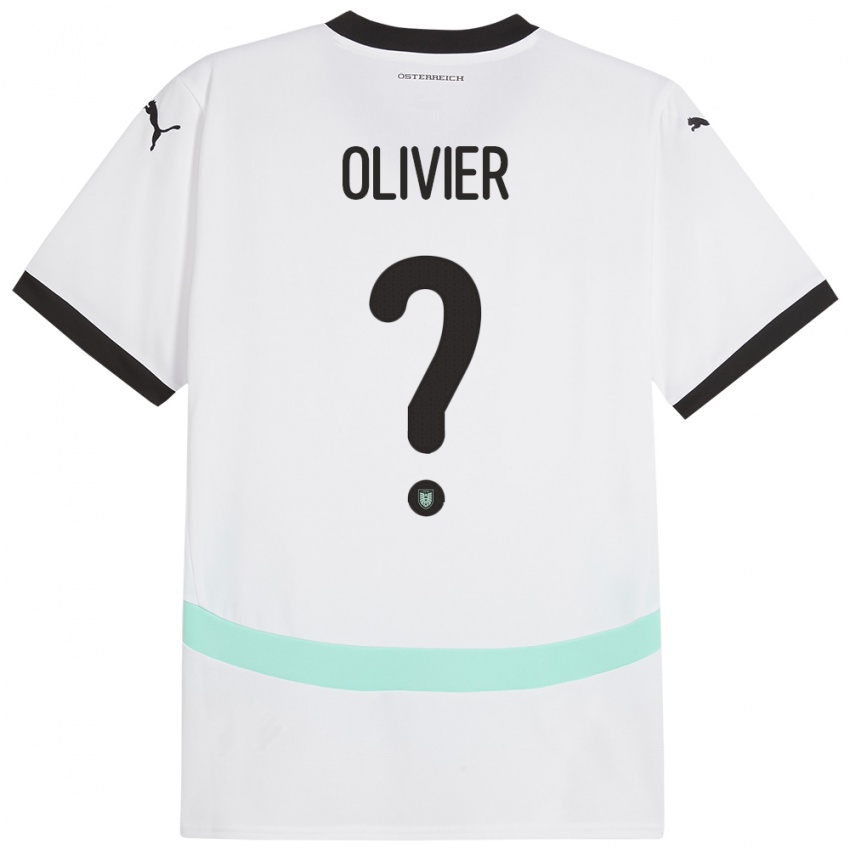 Niño Camiseta Austria Christopher Olivier #0 Blanco 2ª Equipación 24-26 La Camisa Argentina