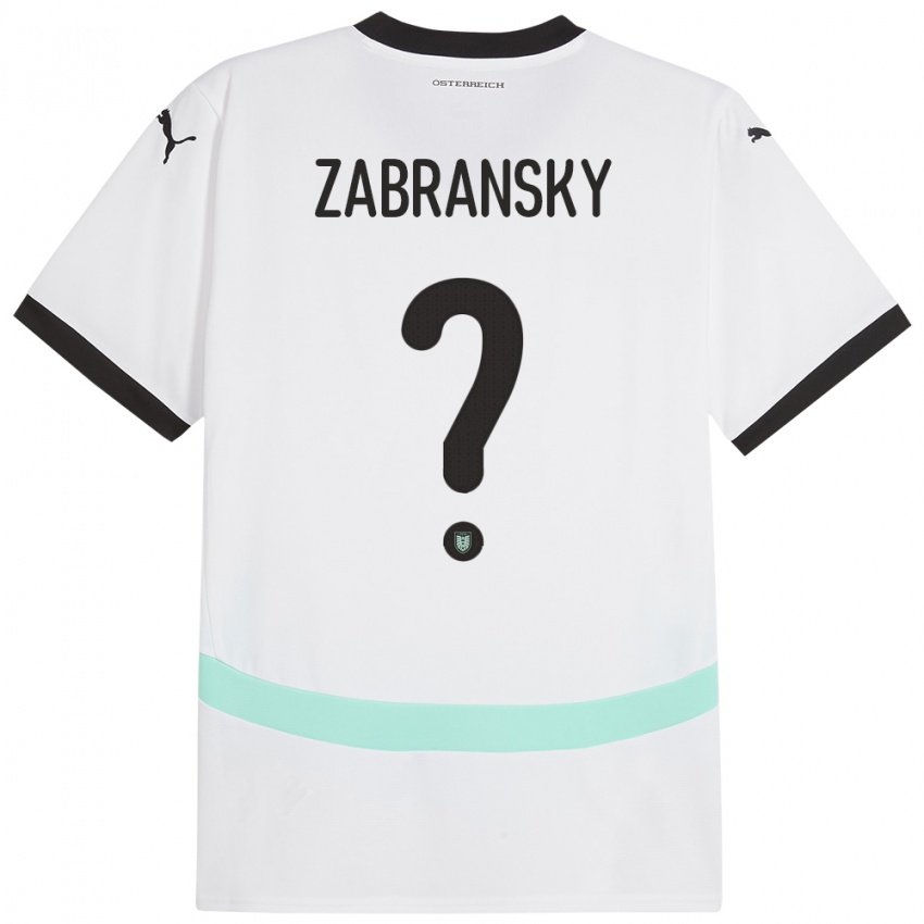 Niño Camiseta Austria Valentin Zabransky #0 Blanco 2ª Equipación 24-26 La Camisa Argentina