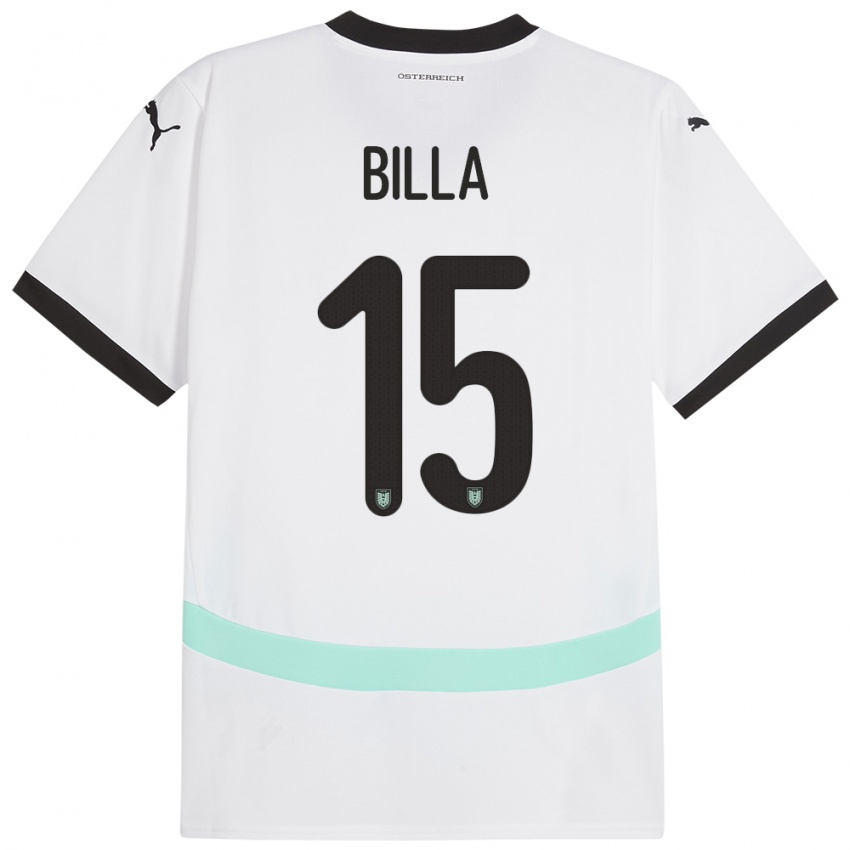 Niño Camiseta Austria Nicole Billa #15 Blanco 2ª Equipación 24-26 La Camisa Argentina